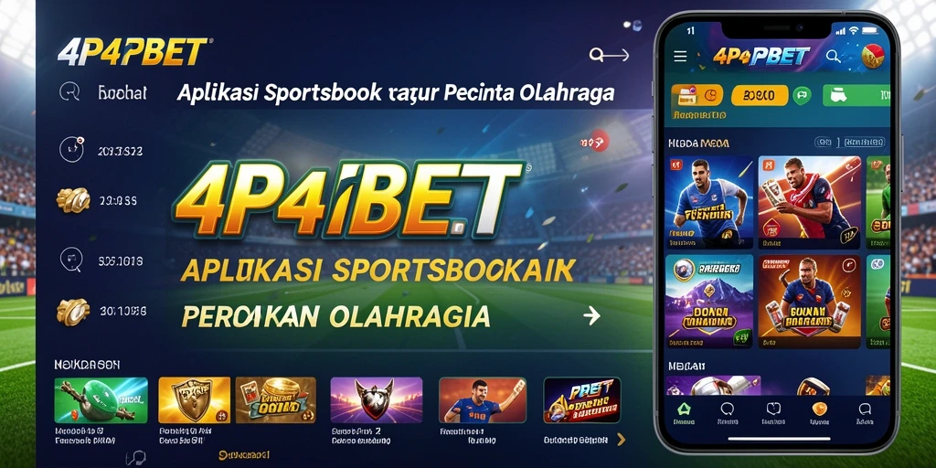 Tampilan menarik dari aplikasi Sportsbook 4P4BET yang menampilkan berbagai opsi taruhan.