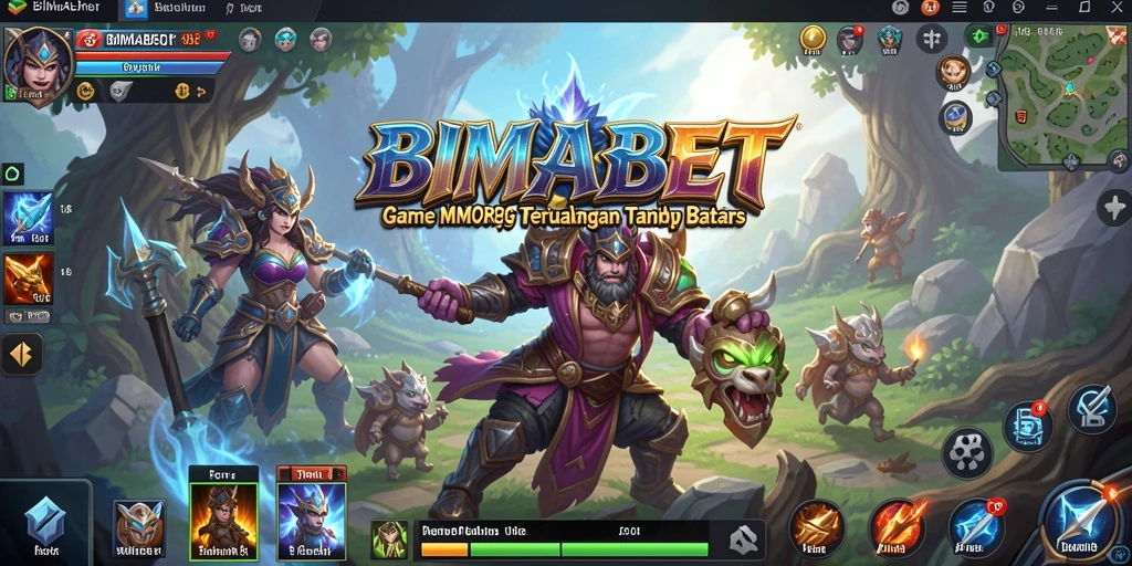 Tampilan gameplay seru di dunia MMORPG BIMABET.