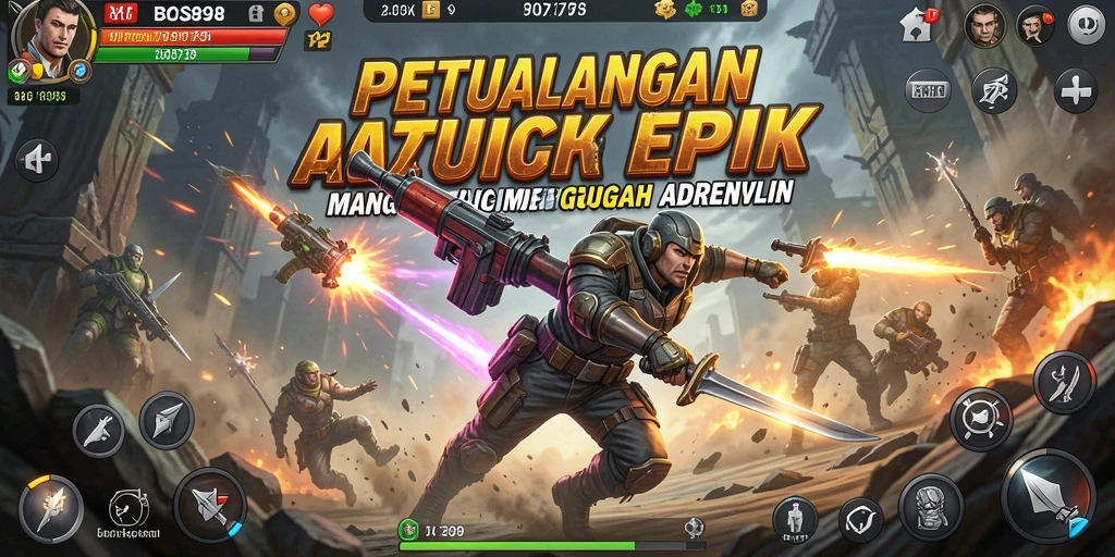 Tangkapan layar utama BOS898 menampilkan aksi mendebarkan dalam gameplay yang intens.