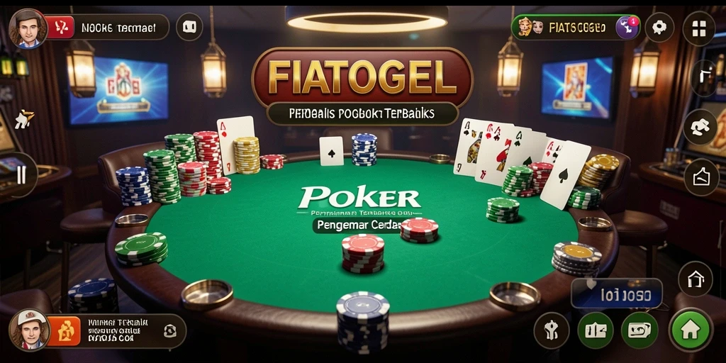 Tampilan gameplay poker yang mendebarkan di FIATOGEL.