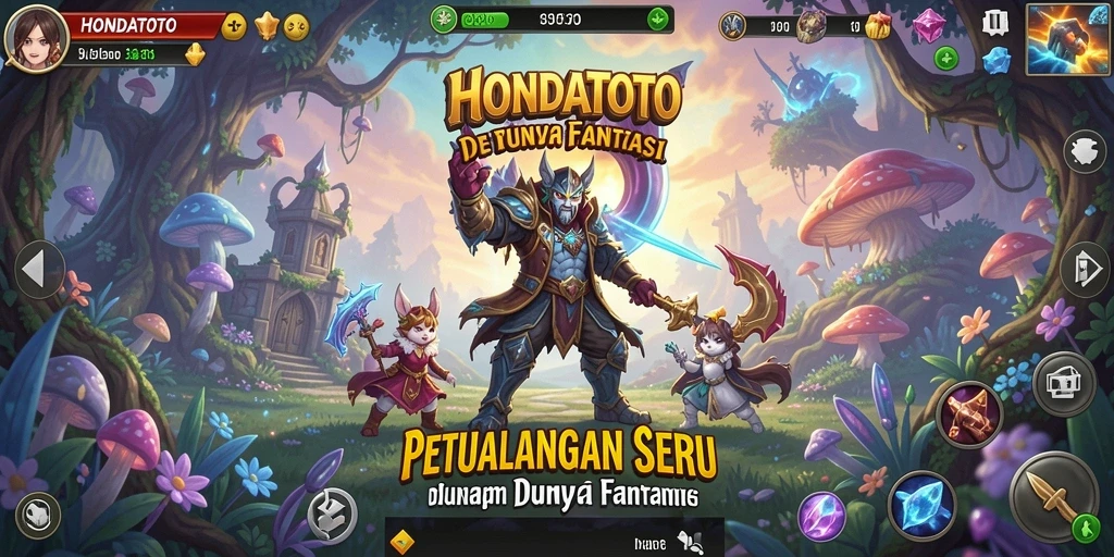 Screenshot utama HONDATOTO menampilkan aksi seru dalam permainan Adventure.
