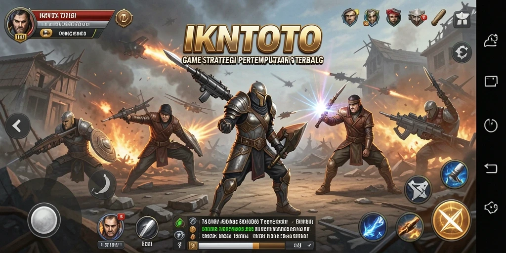 Tampilan gameplay menarik di IKNTOTO dengan unit strategis.