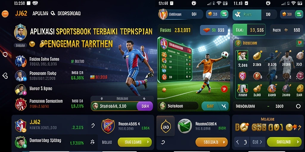 Screenshot utama menampilkan tampilan gameplay Sportsbook JJ62.