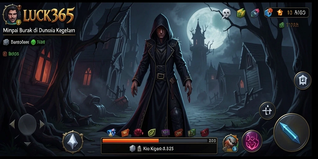 Tampilan menakutkan dari gameplay LUCK365 yang mendebarkan.