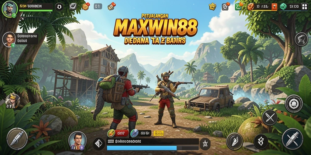 Tampilan gameplay seru dalam dunia Open World MAXWIN88.