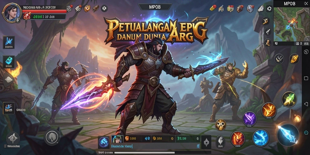 Gameplay seru MPO08 dengan pertarungan yang mendebarkan.